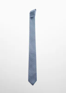 Cravatta cotone micro-quadri