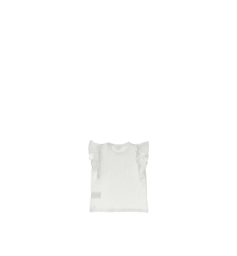 T-shirt con rouches